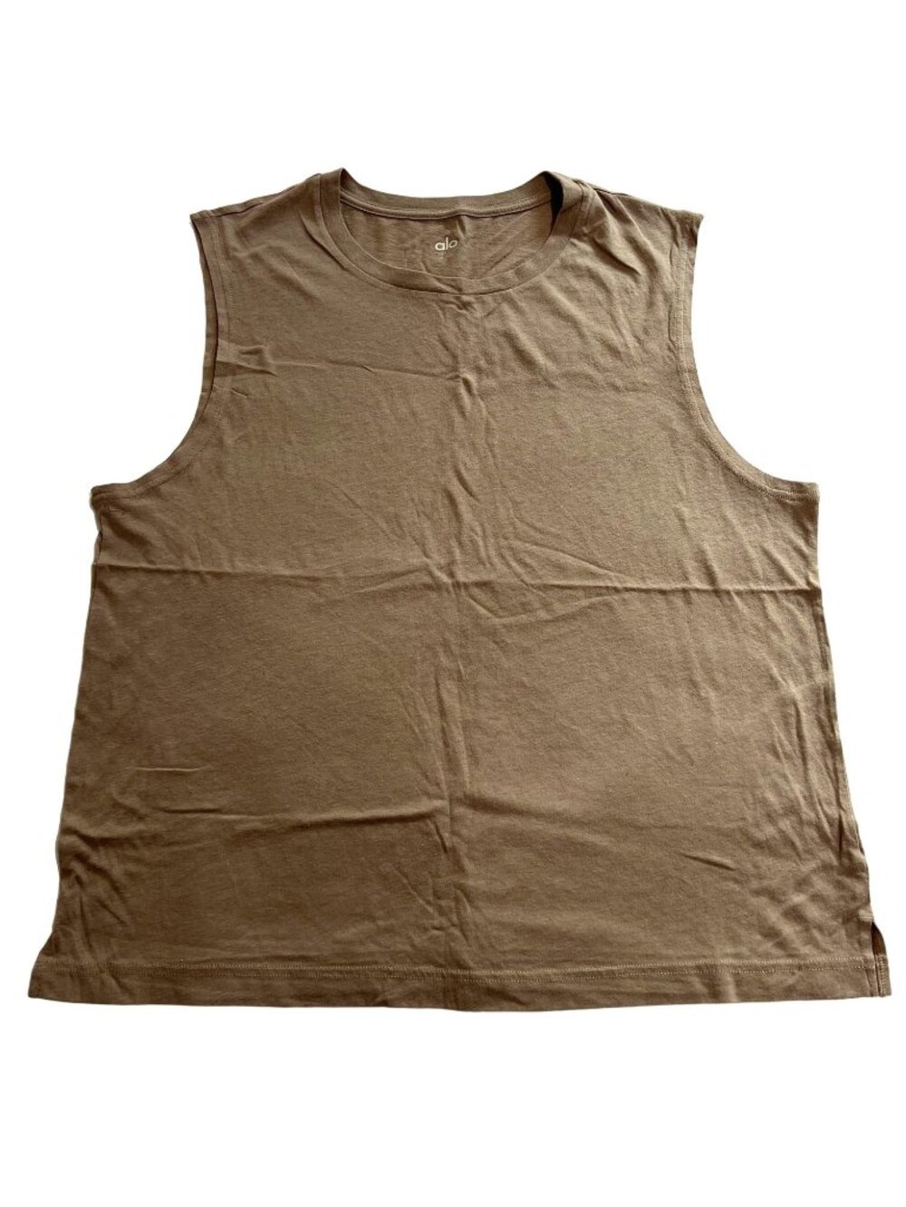 ALO Yoga The Triumph Muscle Tank Top in Gravel